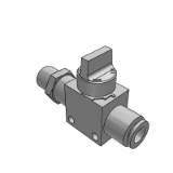 VHK-A2 - フィンガバルブ 標準タイプ/1(P): おねじ, 2 (A): ワンタッチ管継手