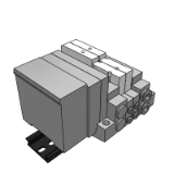 SS5V1-EX120_16 - Cassette Base: EX120 Integrated-type (For Output) Serial Transmission System