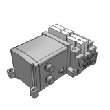 SS5V1-EX250 - Tie-rod Base: EX250 Integrated-type (For I/O) Serial Transmission System