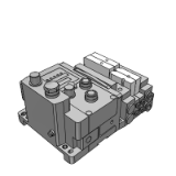SS5V1-EX600 - Tie-rod Base: EX600 Integrated-type (For I/O) Serial Transmission System