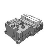 SS5V2-EX600 - Tie-rod Base: EX600 Integrated-type (For I/O) Serial Transmission System