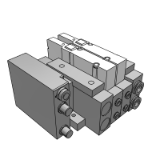 SS5V3-EX260 - 拉杆式底板:对应EX260一体型(对应输入输出)串行传送系统