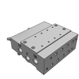 SS5Y3-41P_BASE - 底板配管型/底板整块式集装板: 扁平电缆型