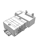 SS5Y3_45_A_BASE - 底板配管型/底板组合式集装底板: DIN导轨安装型/接线盒型配线