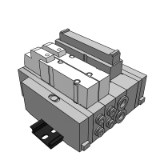【Discontinued Product】: SS5Y5-45T - Base Mounted Manifold Assembly Stacking Type/DIN Rail Mounted/Plug-in: This product has been discontinued.
