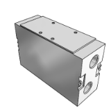 VV5FR5-10-BLOCK - 논 플러그 인 타입: 그로메트 터미널/DIN형 터미널 (매니폴드 블록 Ass'y)