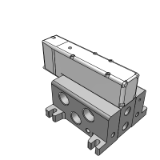 VV5Q41-C_1 - 底板配管型插头引线式单元: 插头式组件