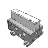 VV5Q51-F_1 - 底板配管型插入式单元: D型辅助插座组件