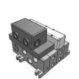 VV5Q51-S_1 - ベース配管形 プラグインユニット: EX123・124一体型(出力対応)シリアル転送システム対応