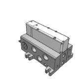 VV5Q51-T1_1 - 베이스 배관형 Plug-in 유니트: 개별 터미널 단자대 부착 키트