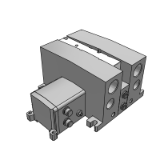 【Discontinued Product】:VQC4000-S - Base Mounted Plug-in Manifold: For EX250 Integrated-type (I/O) Serial Transmission System :This product has been discontinued.