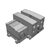 VV5QC41-T-BASE - Base Mounted Plug-in Unit Manifold Base: Terminal Block Box
