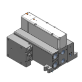 VV5QC51-S - Base Mounted Plug-in Unit Manifold: EX500 Gateway Type