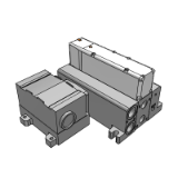 VV5QC51-T - Base Mounted Plug-in Unit Manifold: Terminal Block Box