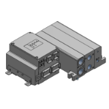 VV5QC51-S_BASE - Base Mounted Plug-in Unit Manifold Base: EX245 Integrated-type (For I/O)
