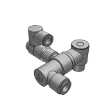 ASP-UB_G - 带残压排气功能的先导单向阀/横向型/通用型/R, NPT螺纹/不锈钢型