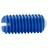 05000136000 - Spring-loaded thrust piece, Plastic design/Ball made of thermoplastic