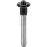 05000312000 - Ball lock pin self-locking with mushroom handle, stainless steel