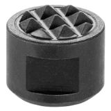17000101000 - Gripper round, square, with carbide insert, fluted, round