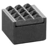 17000102000 - Gripper round, square, with carbide insert, fluted, square