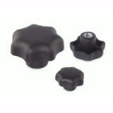 18000241000 - Star knob nut similar to DIN 6336, plastic