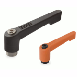 18000318000 - Clamping lever nut, adjustable, reinforced, slim design