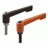 18000321000 - Clamping lever screw, adjustable, reinforced, slim design