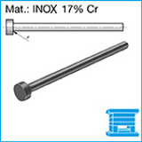 R1634 - Ejector pin, T.G.R treated, 17% Cr