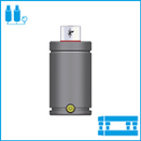 SN2870-3000 - Gasdruckfeder (ISO 11901-1 CNOMO E.24.54.815.N VDI 3003)