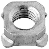N0000452 - Iron Square Weld Nut (without P) (Whitworth)