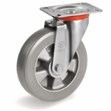 62ESD - ESD TR-ROLL POLYURETHANE WHEELS,  ELECTRICAL RESISTANCE <10^9 Ω WITH ALUMINIUM CENTRE