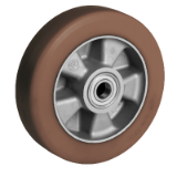 58HTALCC - "TR-PWERHIGH" high thickness polyurethane wheels, aluminium and cast iron centre