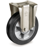 72 SF/PT - "SIGMA ELASTIC" rubber wheels, aluminium centre, fixed bracket type PT