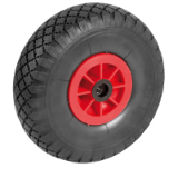 Puncture-proof pneumatic wheels with polypropylene centre