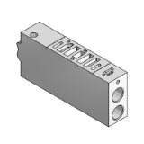 BDF-433. - Grundplatte 1 platz mit vergrössertem durchfluss für verschraubungen durchmesser 6_8_10mm