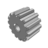 FZE01_24 直齿轮-模数1.5-压力角20°-圆孔型/顶丝螺纹孔型