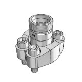 Flange couplings with cutting ring connection