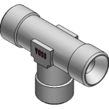 F 92 ( ISO 8434-6) - Components / Adaptors T Adaptor - BSP cylindrical Male 60°