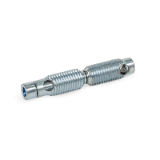 GN 23i Steel Automatic Connectors, for Aluminum Profiles (i-Modular System), End Face Connection