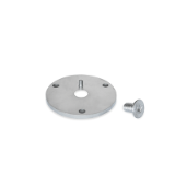 GN 784.1 Stainless Steel Mounting Flanges, for Swivel Ball Joints GN 784
