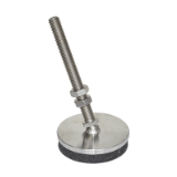 LP 100.1 - Stainless Steel Low Profile Leveling Mounts Threaded Stud Type A Inch