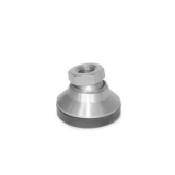 TNSM - Stainless Steel-Snap-Lock Non-Skid Leveling Mounts, Tapped Socket Type Inch