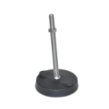 WN 9100.1 A - Stainless Steel Stud Type-"NY-LEV®" Nylon Base Leveling Mounts, Type A, Without Lag Bolt Holes, Without Rubber Pad