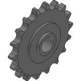 Sprockets with integrated ball bearing