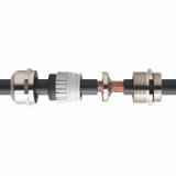 EMSKV EMV-S - SPRINT EMV cable glands with contact spring insert, EMSKV EMV-S, brass nickel-plated, metric