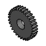 F16S20 - Precision Spur Gears - 16 Pitch - 11/16" Bore - 3/8" Face - AGMA Quality 9 - Hubless Style - 20° Pressure Angle