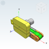 KPF01_51 - Flat belt conveyor, head-driven 3-slot profile (pulley diameter 50mm), width specified type