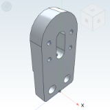 KVB34_36 - Conveyor idler mount Card slot type Bottom tensioning type