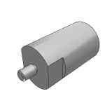 RAC11_16 - 圆形支柱·一端外螺纹·带扳手槽型