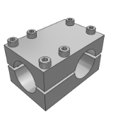 RDL01_61 - Pillar retaining clip¡¤Split type of same diameter orthogonal¡¤T-shaped orthogonal type